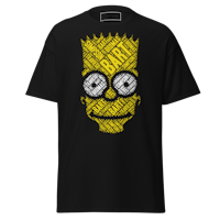 the simpsons t - shirt in black and yellow