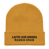 lactic acid junkies madrid spain beanie